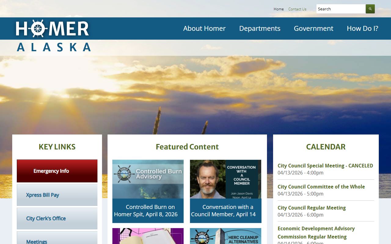 City of Homer Alaska official website