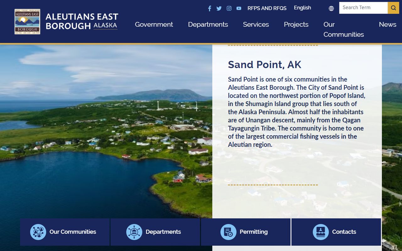 Aleutians East Borough official website - Death Index records