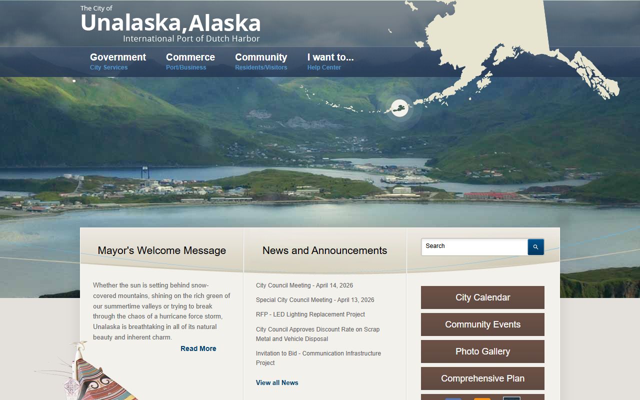 City of Unalaska official website - Aleutians West death records