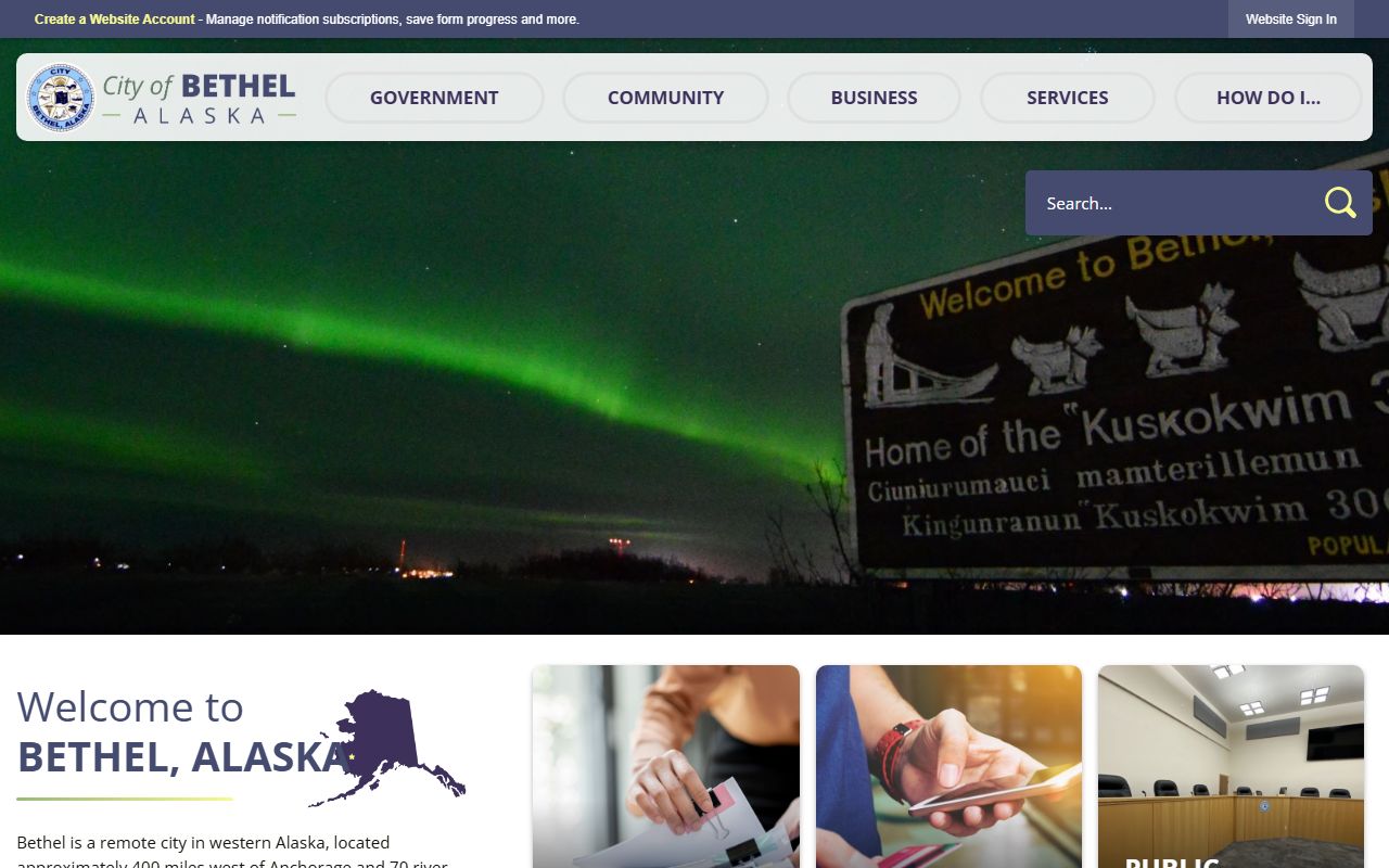 City of Bethel official website