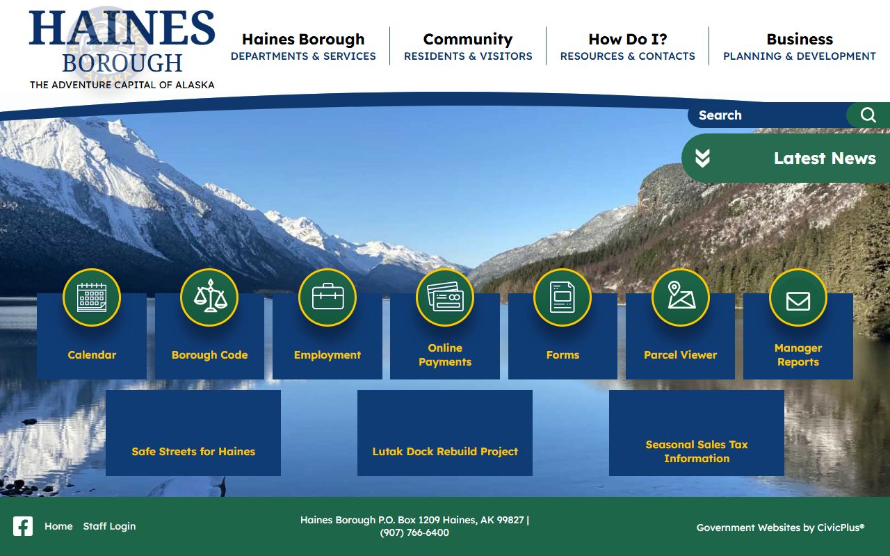 Haines Borough official website - Death Index records