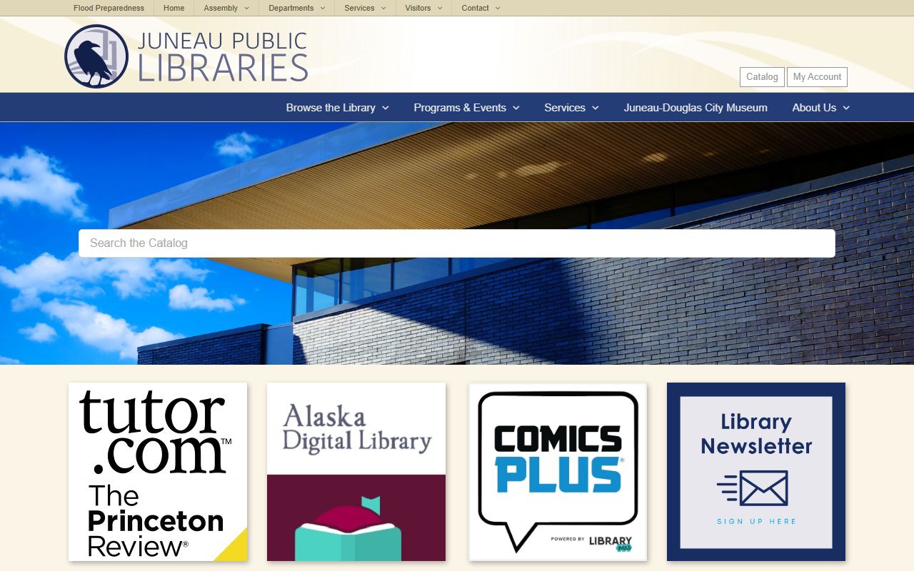Juneau Public Library website