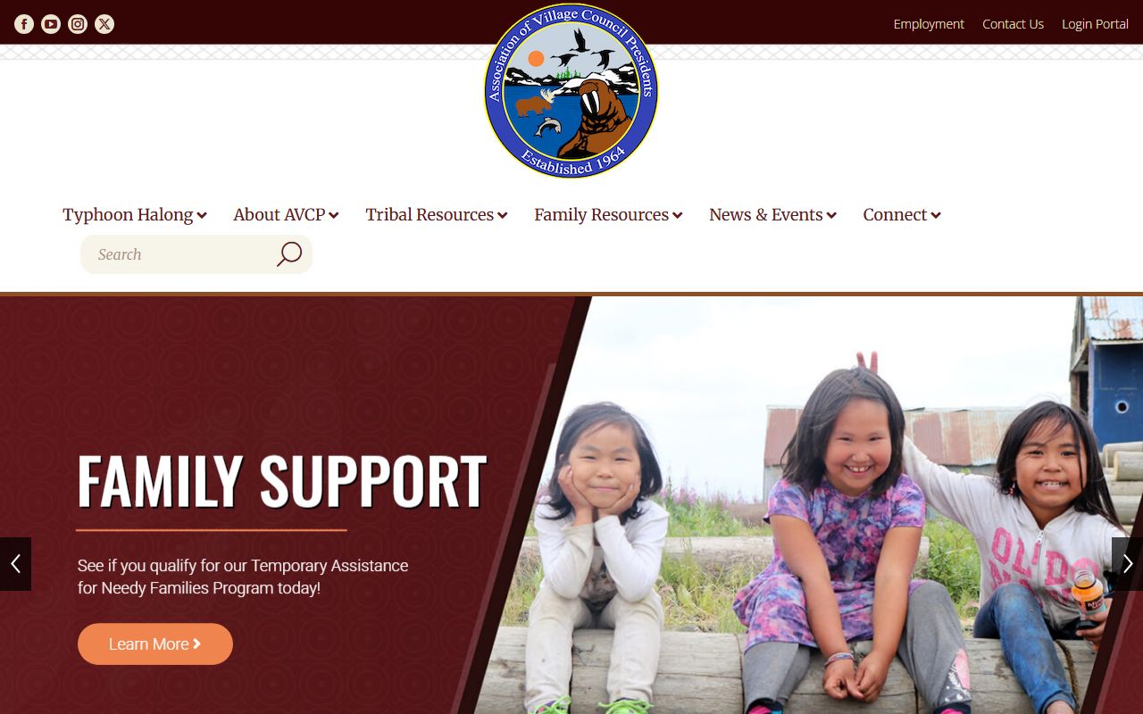 AVCP Association of Village Council Presidents website
