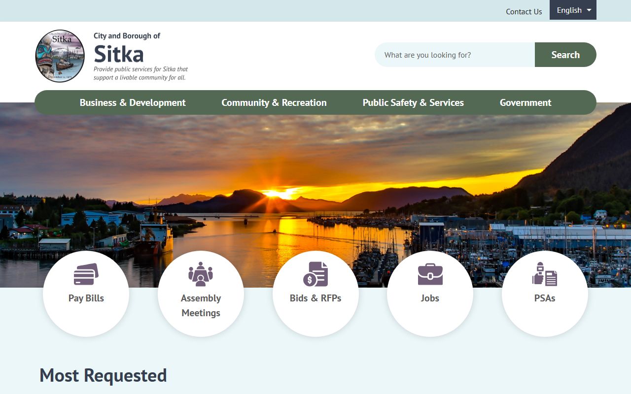 City and Borough of Sitka official website