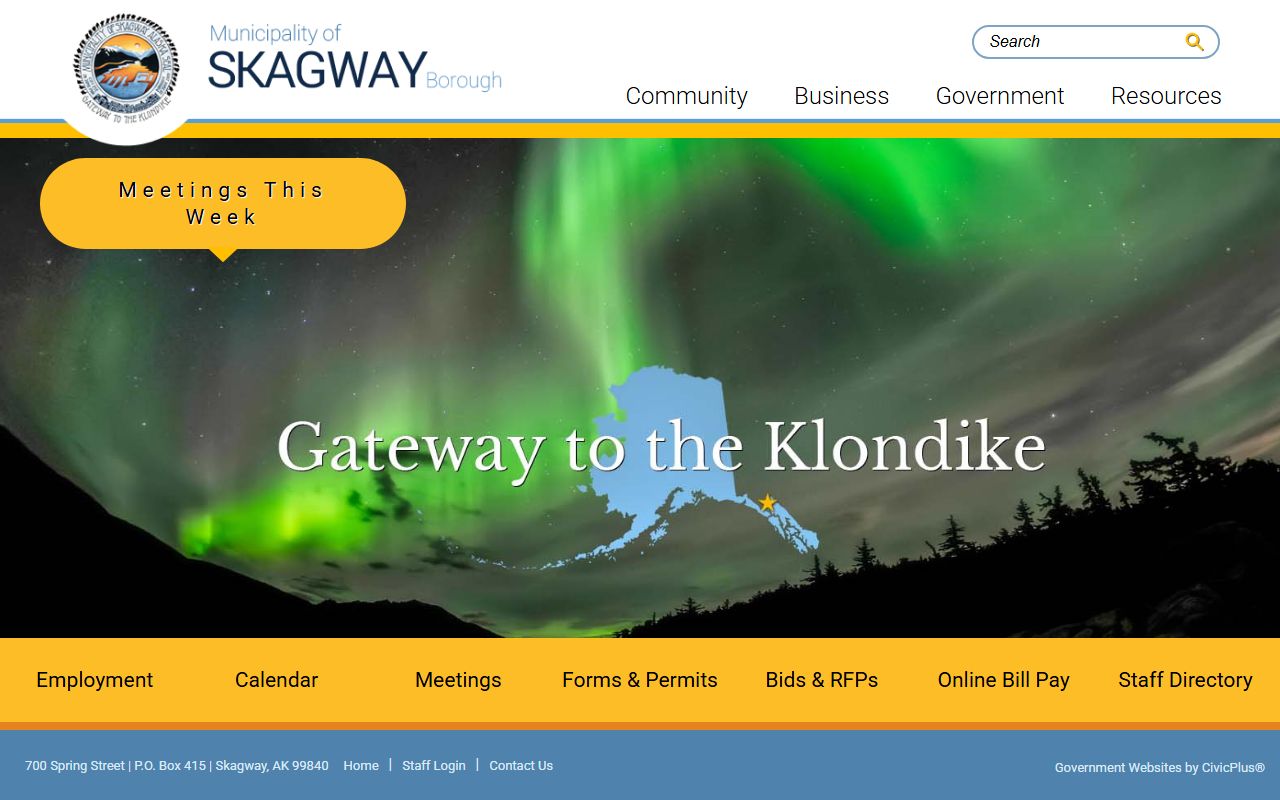 Municipality of Skagway official website