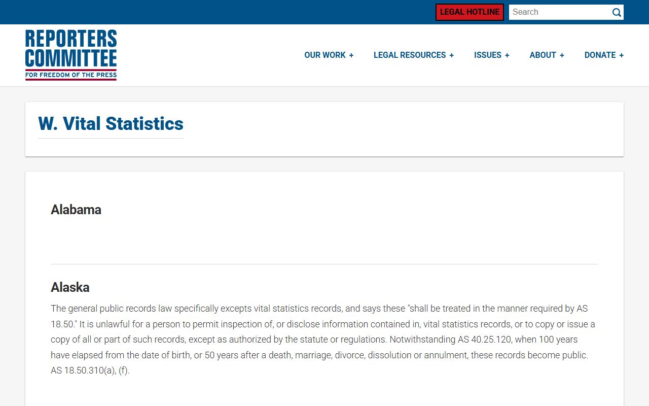 Alaska Death Index - Alaska Vital Records Access Laws Overview