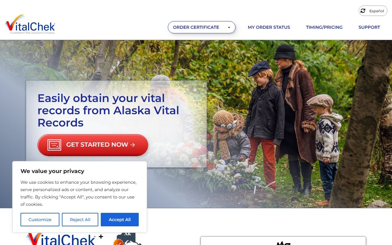 Alaska Death Index - VitalChek Authorized Online Ordering